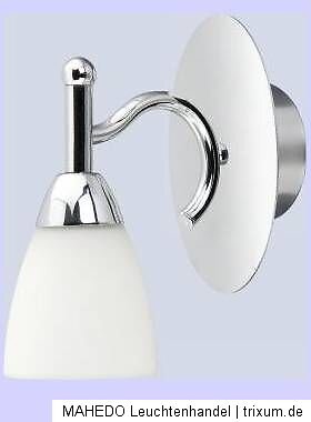 Wandlampe Wandleuchte Bad Badlampe Badleuchte SPLASH 1x G9 Halogen weiß chrom