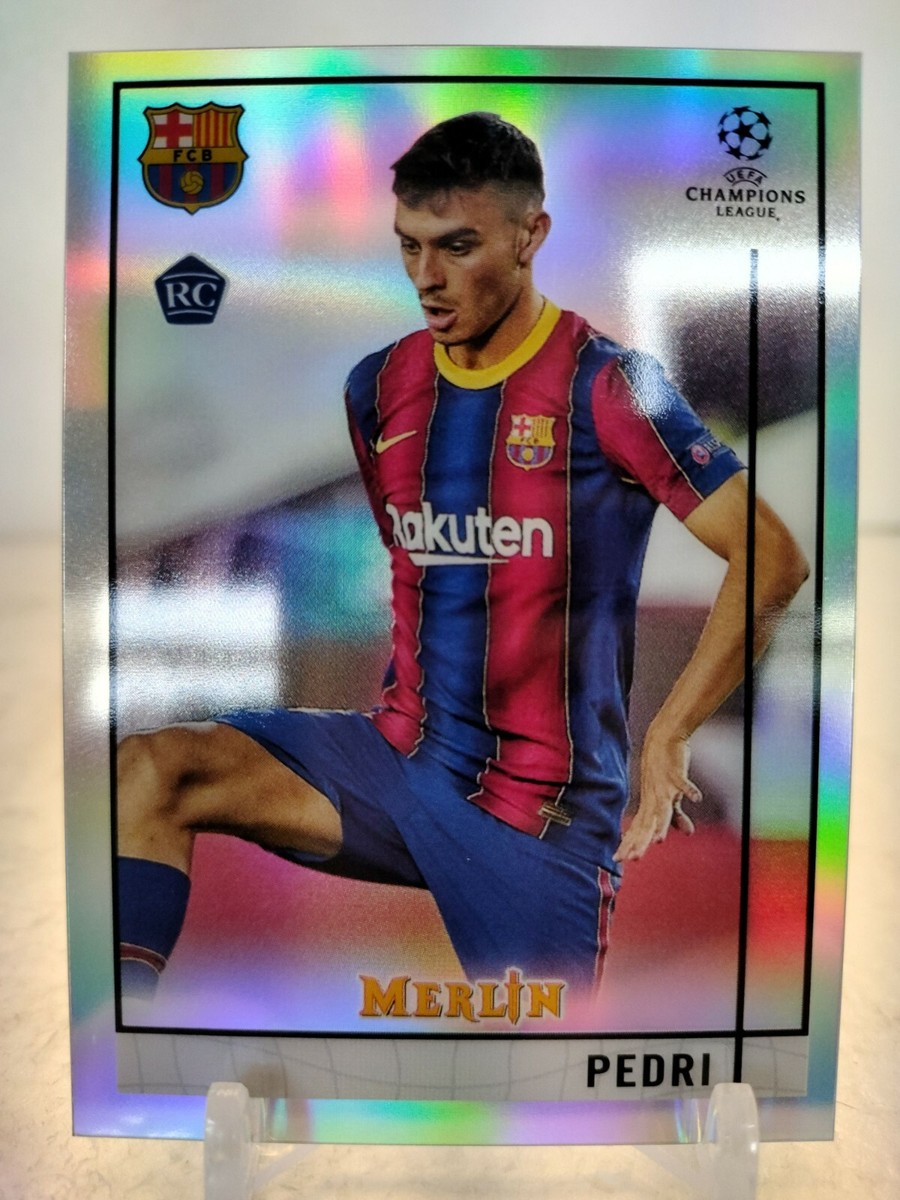 PEDRI REFRACTOR 2020 21 Topps Chrome UEFA Merlin Soccer #89 ROOKIE
