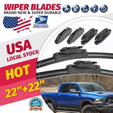 NEW 22"&22" Windshield Wiper Blades Fit For Ford F-150 2008-2021 Set of 2