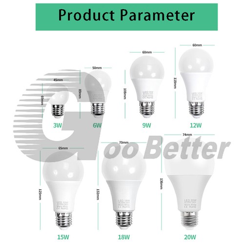 LED Bulb Light Lamp Home Saving Energy Saving Lamp Globe Screw Bayonet Lightbulb - Picture 2 of 6