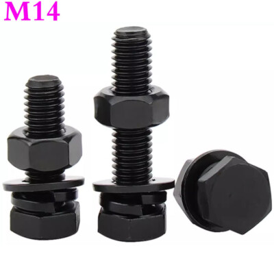#ad M14 2.0 High Tensile 12.9 Alloy Steel Hex Head Bolts Cap Screws Nuts amp; Washers $12.69