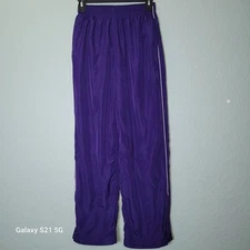 Augusta Sportswear Pants Youth L Purple Nylon Track Windbreaker Vtg 90s