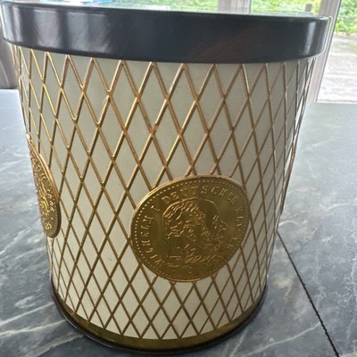 Alte Blechdose Tchibo Kaffee Münzen Deckel sehr aufwendig, Leer