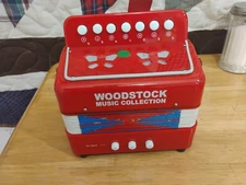 Woodstock Music Collection Vintage Accordion, Childs Toy Musical Squeezebox