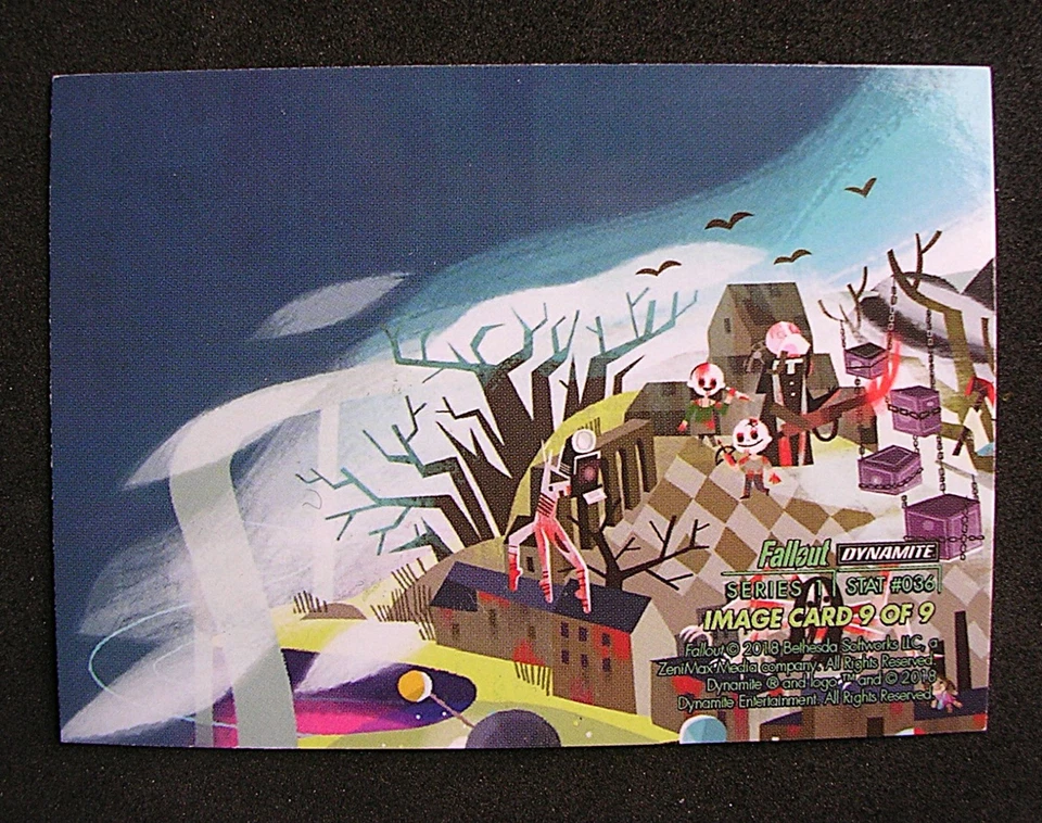 Lote de 4 tarjetas coleccionables Fallout serie 1 holográficas #061 #045 #004 #036 Foto 4 de 4