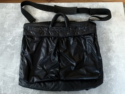 Nom de Guerre helmet bag black A/W 2008 shoulder bag gothic avantgarde Japan
