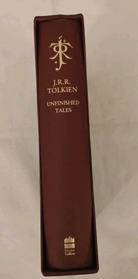 J.R.R. Tolkien unfinished tales of Numenor  & middle earth De Lux Ed. w/slipcase