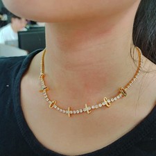 Personalized Custom Name Bracelet Necklace Jewelry Set Customized Bangle Gift