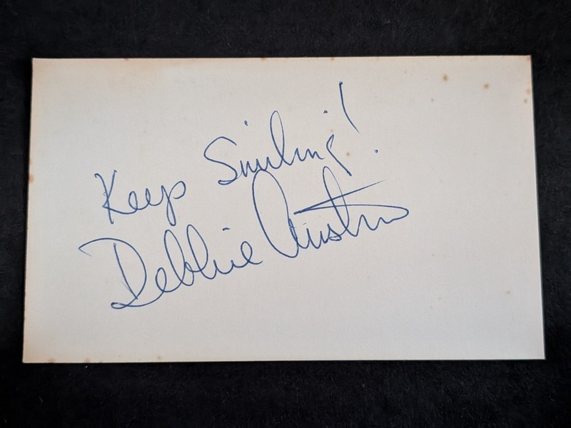 Debbie Austin Signed Index Card - LPGA - Golf
