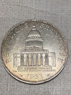 100 Fràncs Argent Pantheon 1983