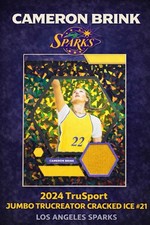 Cameron Brink 2024 TruSport Jumbo Trucreator Cracked Ice #21 Los Angeles Sparks
