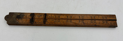 Vintage Stanley 66 1/4 Carpenter s Folding Rule w/ Sweetheart Logo