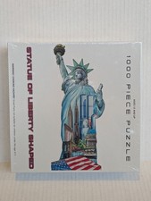 Statue of Liberty Puzzle Shaped 1000 Piece Puzzle Made in the USA, SEALED