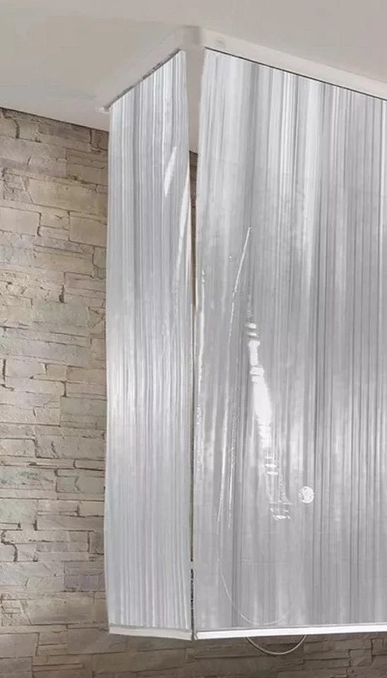 KLEINE WOLKE Ersatzrolrollo schmal 53x240 cm für Eck-Duschrollo  »Milky« - Bild 3 von 3