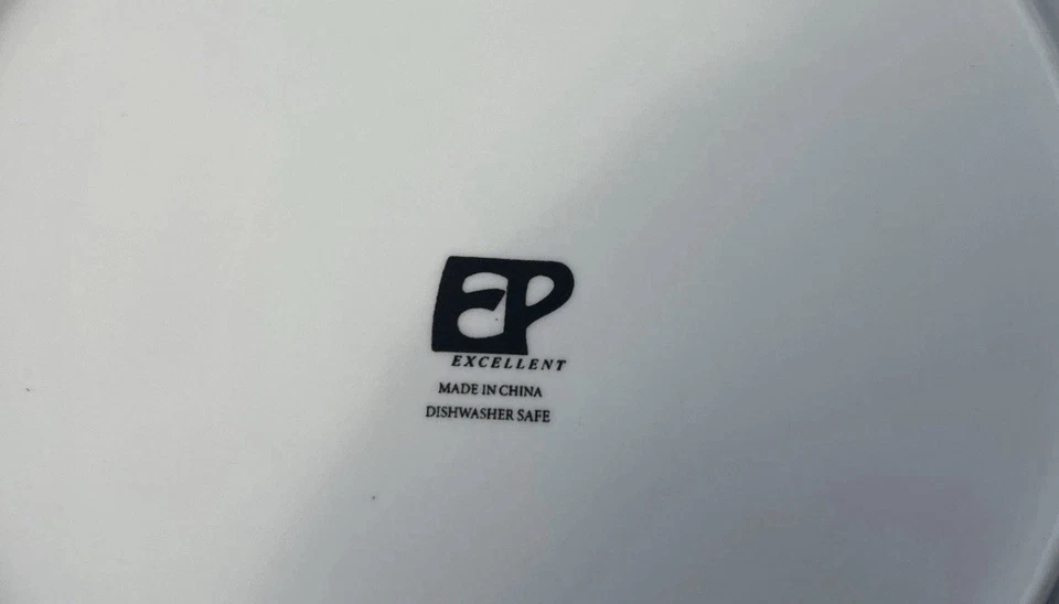 EP Excelente Estado Nuevo Juego de Ropa de Cena Blanco con Borde Dorado Foto 4 de 4