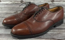 Allen Edmonds Byron Leather Cap Toe Oxford Dress Shoes Size 9.5 D Brown Chili