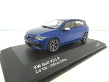 Volkswagen VW Golf 8 R Modellino Di Auto Solido In 1:43 Blu Nuovo S4311801