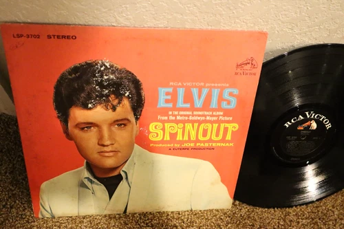 ELVIS PRESLEY ORIGINAL SPINOUT STEREO ALBUM 1966 WITH PHOTO EXCELLENT VINYL !