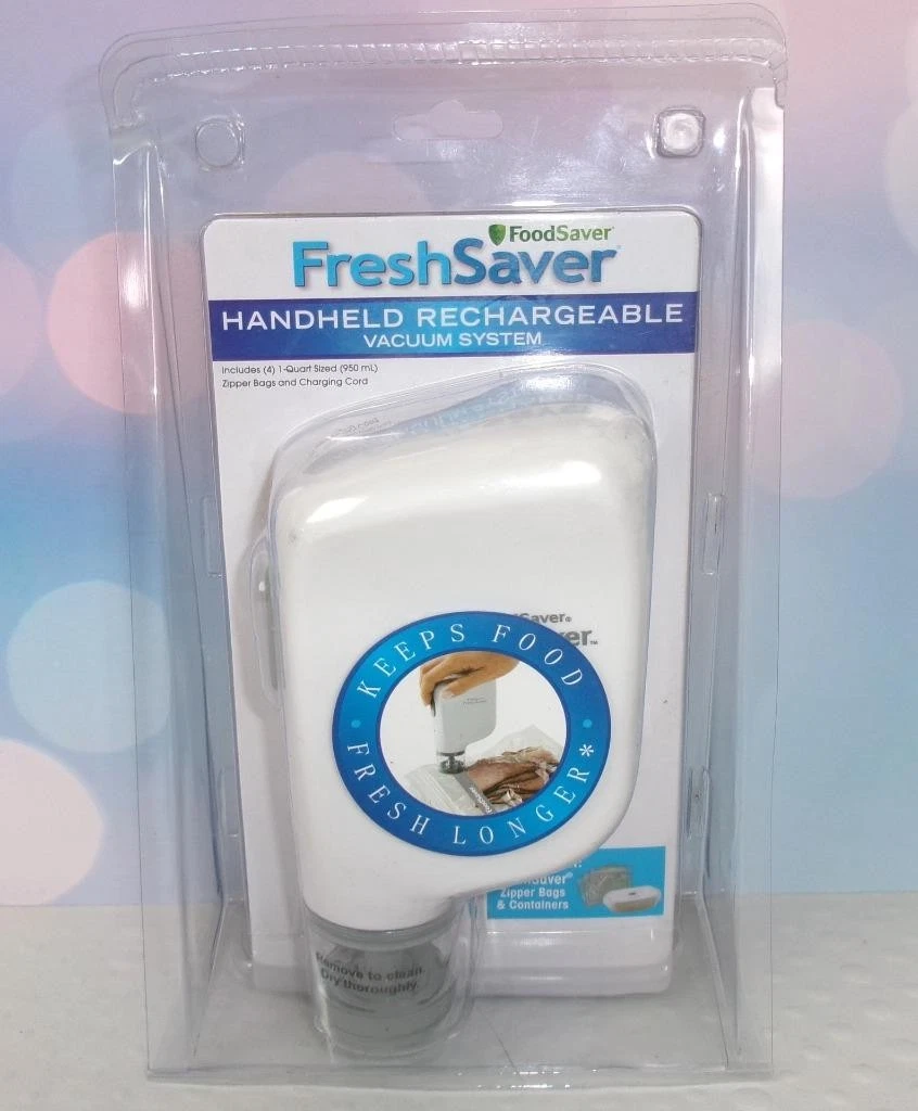 FoodSaver FreshSaver Handheld Rechargeable Vacuum Sealing System & Bags NEW
Opens in a new window or
