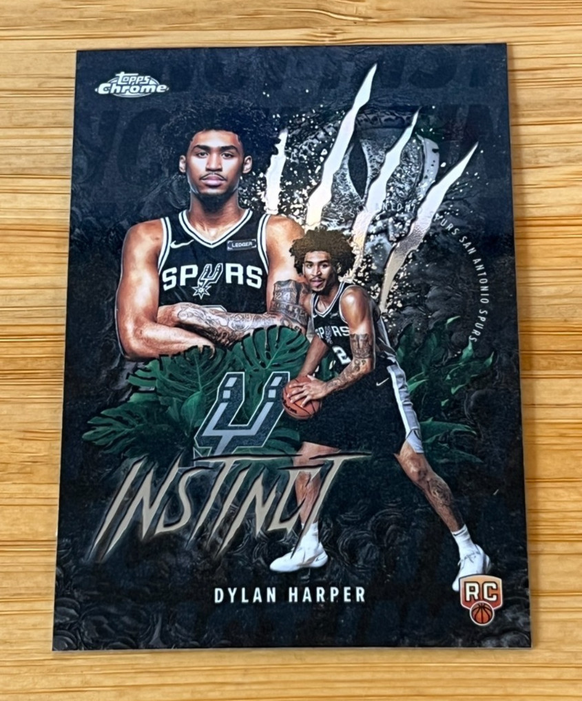 2025-26 Topps Chrome - Dylan Harper Instinct RC - Spurs #INS-12