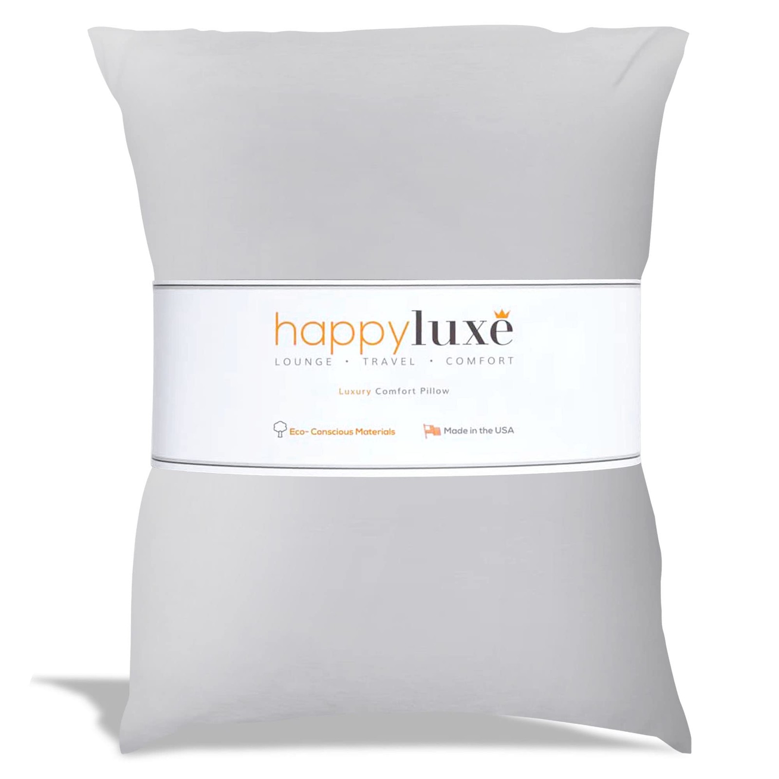 Happyluxe Machine Washable Travel Pillow for Airplane Comfort for Men and Women-image