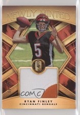 2019 Panini Gold Standard Newly Minted Memorabilia Prime 13/49 Ryan Finley rq8