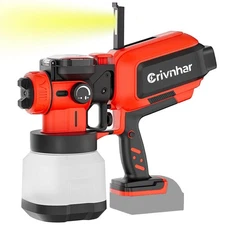 Cordless Paint Sprayer 70000RPM Compatible for Milwaukee 18V Battery, 1200mL ...