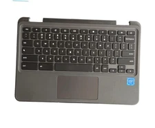 Replacement for Dell Chromebook 11 3100 Laptop Upper Case Palmrest Keyboard 