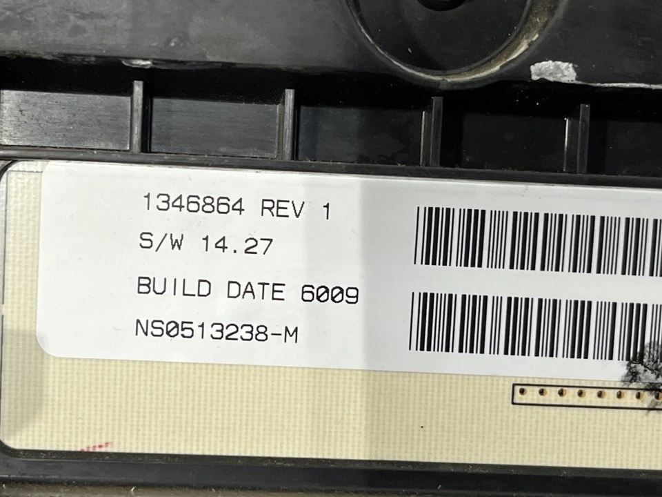 2006 CHEVROLET COLORADO SPEEDOMETER CLUSTER OPTION YC3 UNKNOWN MILEAGE 1346864 - Image 3 of 3
