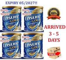 4 latas Abbott Ensure Gold leche en polvo 800 g sabor trigo existencias frescas