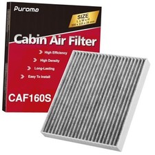Cabin Air Filter with Activated Carbon, Compatible with CF12160, CAF160S