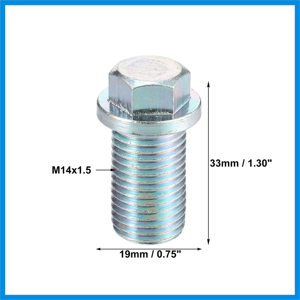 Kit 2 motores M14x1.5 tapón de drenaje de aceite con lavadora A1119970330 para Mercedes-Benz Foto 3 de 4