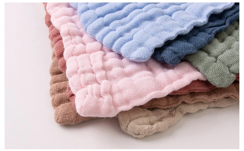 Baberos para bebé de 6 capas, babero baba súper absorbente para escupir y alimentar Foto 3 de 4