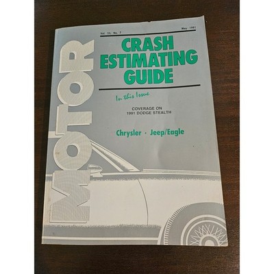 Motor Crash Estimating Guide Chrysler Jeep Eagle May 1991 1991 Dodge Stealth
