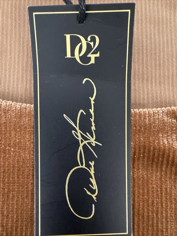 Tanque fácil tejido pana DG2 por Diane Gilman talla grande 1X Mocha NUEVO Foto 4 de 4