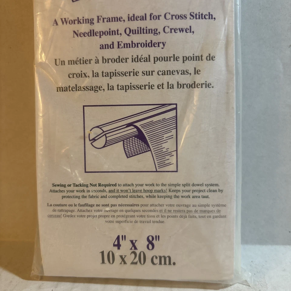 Homecrafters Needlework Scroll Frame 4"x8" New/Packaged - Image 3 of 4