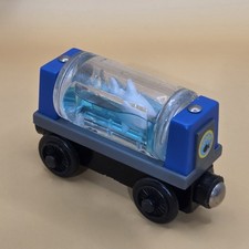 Thomas The Train Aquarium Car Shark Wooden Railway Sodor Zoo Tender 2002 Friends