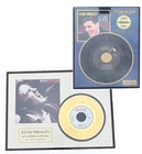 2 Elvis Presley Framed Record Displays Lot Heartbreak Hotel & It’s Now Or Never