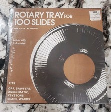 Vintage Rotary Tray For 100 Slides, by Airequipt Made In USA New Sealed