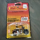 Matchbox Superfast Harley Davidson w/ Rider - No. 50 - Vintage 1983 Worn Blister