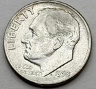 Roosevelt Silver 1950 D Dime