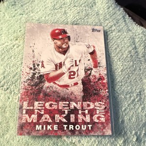 Topps 2018 Legends in the Making Mike Trout #LTM-MT Angels Insert Baseball Card