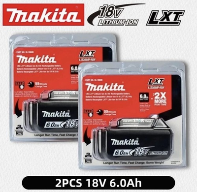 #ad 2 x Makita BL1860B 2 18V LXT Lithium Ion 6.0 Ah Battery Brend NEW USA stock $118.00