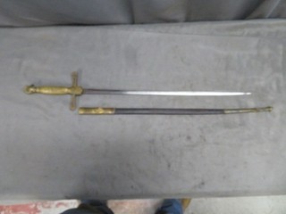CIVIL WAR ERA AMERICAN MILITIA CHILD’S SWORD W/ SCABBARD PETITE HARD TO FIND