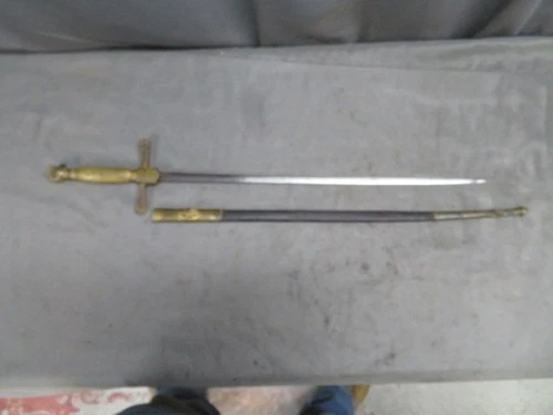 CIVIL WAR ERA AMERICAN MILITIA CHILD’S SWORD W/ SCABBARD-PETITE- HARD TO FIND