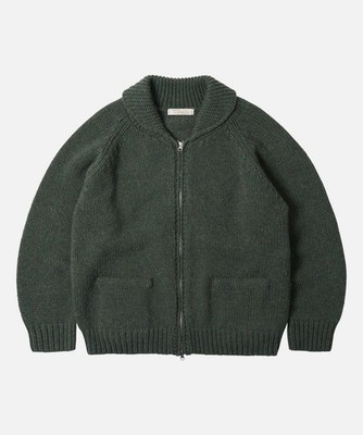 Frizmworks Heavy Cowichan zip up Cardigan-Forest geen/Men/S~XL