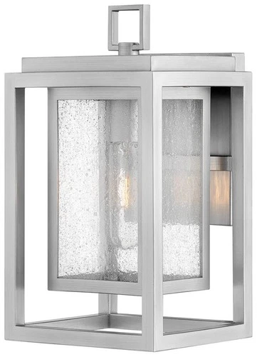 Hinkley Republic 12" High Satin Nickel Outdoor Wall Light - Picture 2 of 10