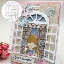 Stanzschablonen Fensterrahmen Scrapbooking Karten Basteln Prägepapier Zubehör