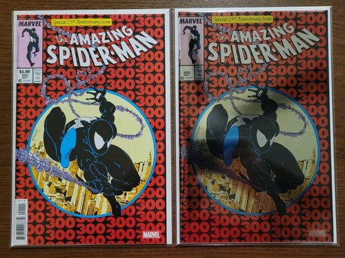 AMAZING SPIDER-MAN 300 REGULAR & FOIL VARIANT 2023 FACSIMILE NM MCFARLANE