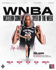 A'ja Wilson – Las Vegas Aces – 8x10 Photo Print